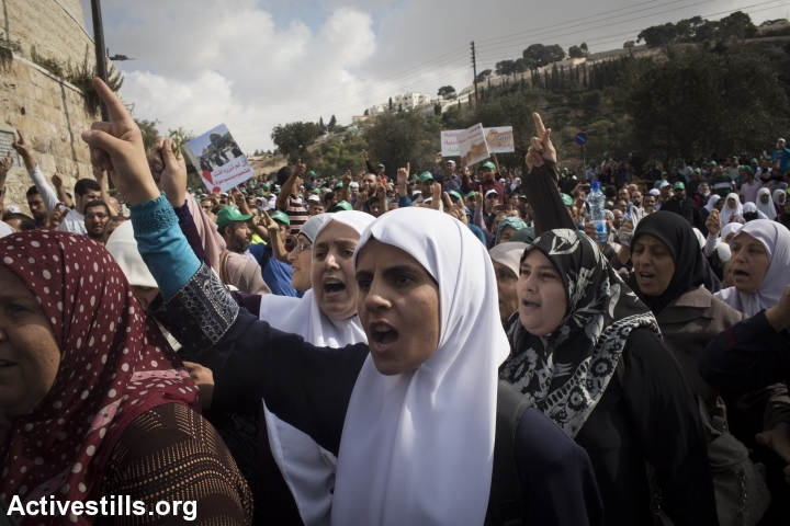 עצרת של התנועה האסלאמית בירושלים להגנה על מסגד אל-אקצא (אורן זיו / אקטיבסטילס)