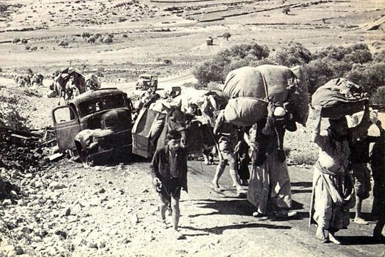 פליטים פלסטינים בנכבה, 1948.