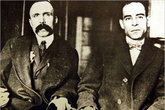 ניקולה סאקו וברטולומאו ואנצטי במשפטם, 1923, מסצ'וסטס