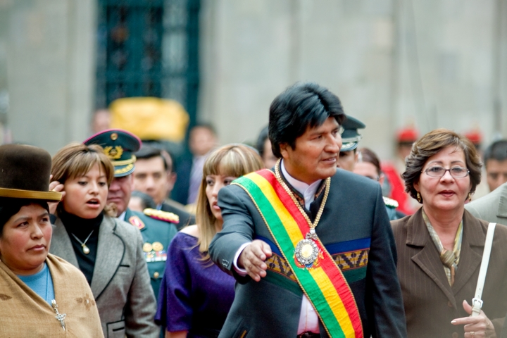 נשיא בוליביה אוו מוראלס (צילום: Joel Alvarez)