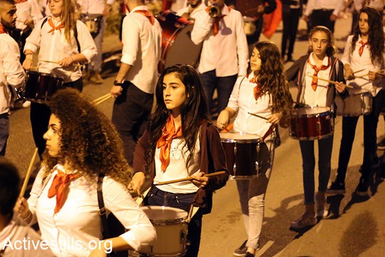 צעדת יום האדמה בדיר חנא, 29 במרץ 2017. (צילום: מאריא זרייק/ אקטיבסטילס)
