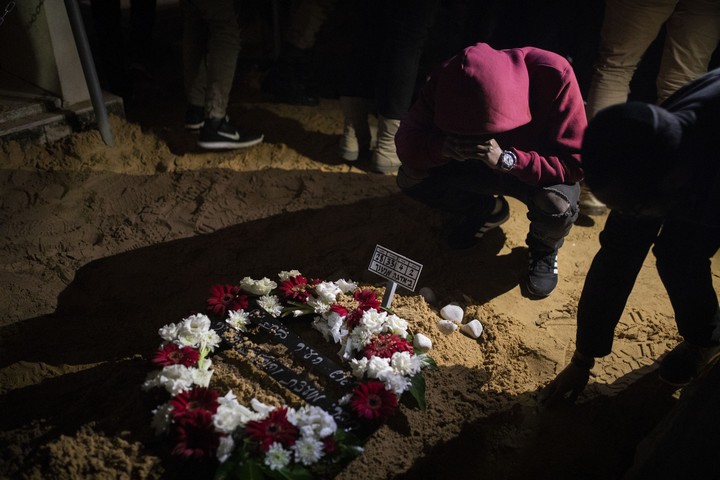 קברו של יהודה ביאדגה שנורה למוות על ידי שוטר. 20 בינואר 2019 (אורן זיו)