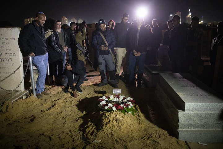 הלוויתו של יהודה ביאדגה שנורה למוות על ידי שוטר. 20 בינואר 2019 (אורן זיו)