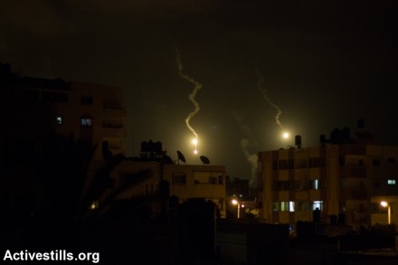 התקפה ישראלית לילית על עזה (אן פאק/אקטיבסטילס)