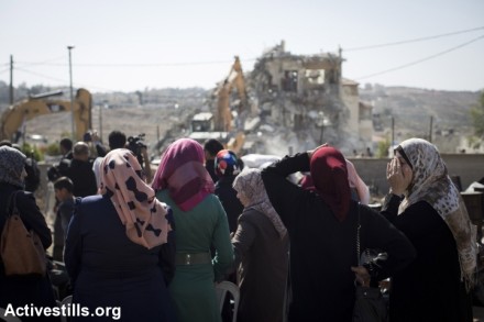 הריסת בית בבית חנינא, מזרח ירושלים (אורן זיו / אקטיבסטילס)
