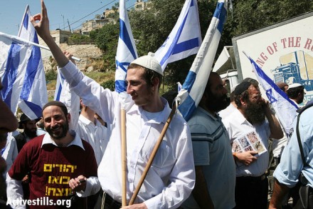 צעדת מתנחלים בסילוואן, 2010 (קרן מנור / אקטיבסטילס)