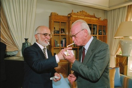 יצחק רבין והמלך חוסיין (לעמ, CC BY-SA 3.0)