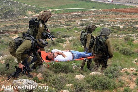 מעצר בכפר קריות סמוך לשכם. צילום: אחמד אל-באז / אקטיבסטילס