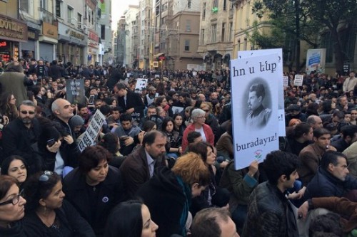 עצרת לזכר רצח העם הארמני, איסטנבול (הגר שיזף)