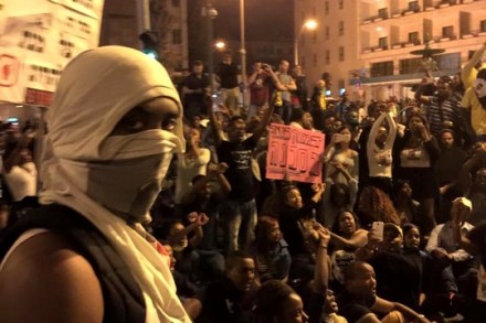 מחאת הקהילה האתיופית נגד אלימות משטרתית (מיכאל סולסברי כורך)
