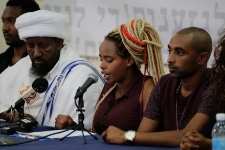 מובילי ומובילות מחאת יוצאי אתיופיה קיימו מסיבת עיתונאים ובה הציגו את דרישותיהם (יותם רונן/אקטיבסטילס)