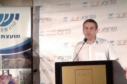 ינון מגל בכנסת מועצת יש"ע לתקשורת והסברה (אורלי נוי)