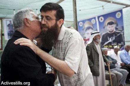 ח'דר עדנאן עם שחרורו הקודם, ב-2012 (אורן זיו / אקטיבסטילס)