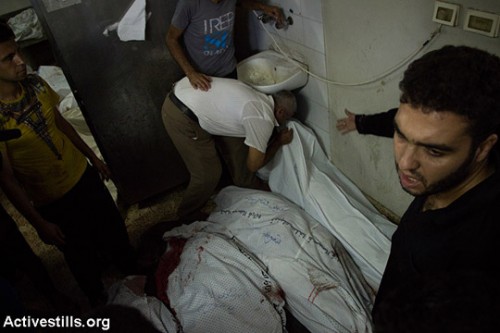בית החולים אל-שיפא, עזה, 20.7.2014