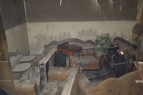 הבית שהוצת בידי מתנחלים בכפר דומא. צילום: רבנים למען זכויות אדם