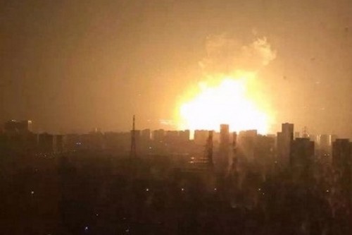 הפיצוץ בטיאנג'ין. מקור: ויקימדיה קומונס