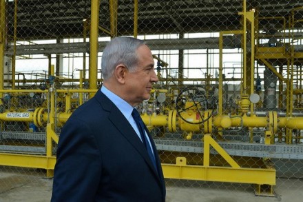 בנימין נתניהו ברמת חובב (קובי גדעון / לעמ)