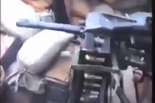 מכונת ירייה צבאית בחברון, מתוך סרטון של שוברים שתיקה