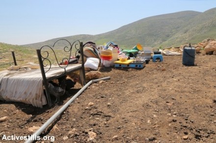 הריסות בתים בח'ירבת טאנא, בקעת הירדן (אחמד אל-באז / אקטיבסטילס)