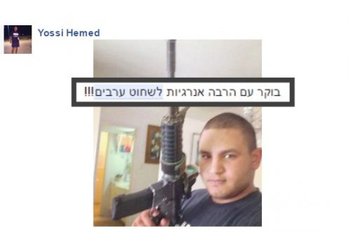 האם לערבים יש יכולות הסתה שליהודים אין? (צילום מסך מתוך פייסבוק)