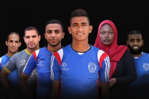 טים גאזה: שחקני קבוצת הכדורגל של מחנה הפליטים א-שאטי וכוכבי הפרויקט