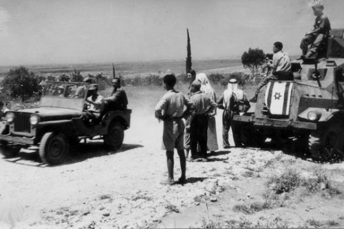משטר צבאי בכפר קאסם (צילום: לשכת העיתונות הממשלתית)