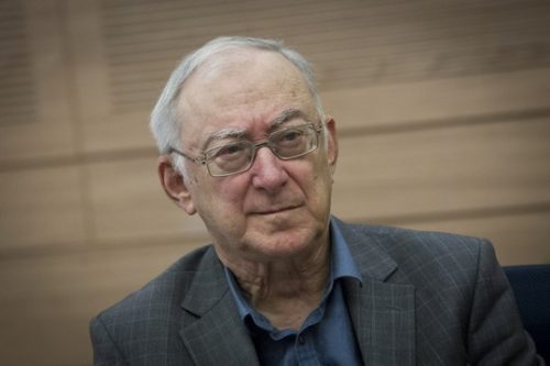 פרופסור אסא כשר בכנסת (מרים אלסטר / פלאש90)