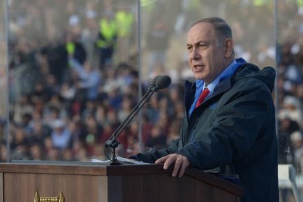 בנימין נתניהו בטקס סיום קורס טיס (עמוס בן גרשום, לע"מ)