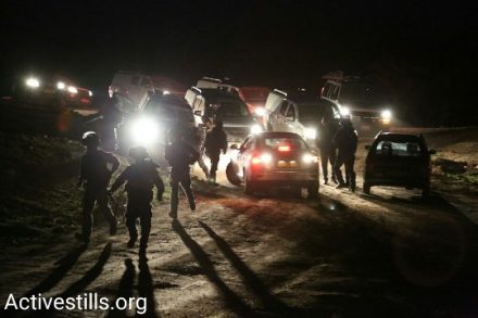 אום אל חיראן הלילה (צילום: קרן מנור, אקטיבסטילס)