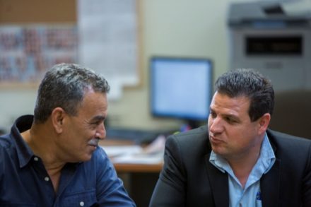 חברי הכנסת איימן עודה וג'מאל זחאלקה, הרשימה המשותפת (צילום: יונתן זינדל, פלאש90)