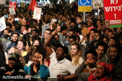 הפגנה נגד הגירוש ובעד דרום תל אביב (אורן זיו / אקטיבסטילס)