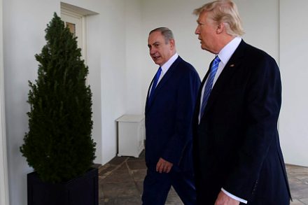 טראמפ עם נתניהו בבית הלבן. בישראל יש אהדה עמוקה לסדיזם של טראמפ (צילום: אבי אוחיון/לע"מ)