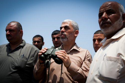 יחיא סנוואר, מנהיג החמאס ברצועת עזה. (צילום: עבד רחים ח'טיב/פלאש90)