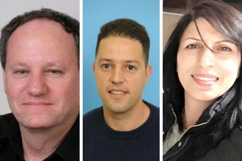 היפא אסעד, ניזאר בכרי ודב קולר, מועמדי רשימת "קשת כרמיאל"
