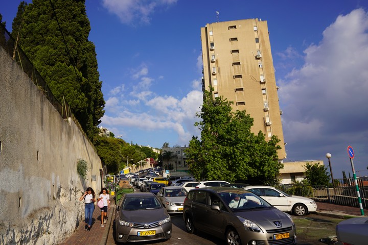 רחוב עבאס בחיפה (צילום: מריה זרייק)